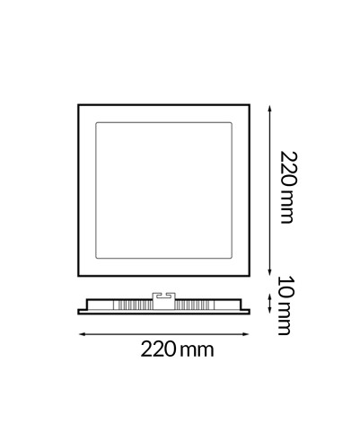 ISG Lighting Pro Series Square LED Panel 20W CCT Recessed