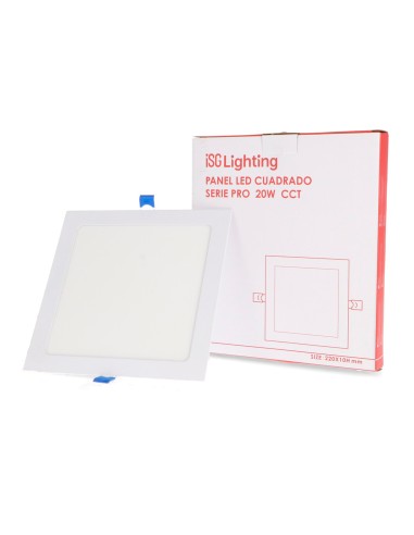 ISG Lighting Pro-Serie LED-Panel quadratisch, 20W, CCT, Einbau