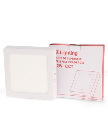 Surface Panel Pro Series Square 12W CCT