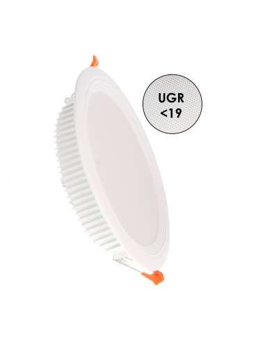 Downlight LED Pro Lass 32W CCT Einbau Aluminium