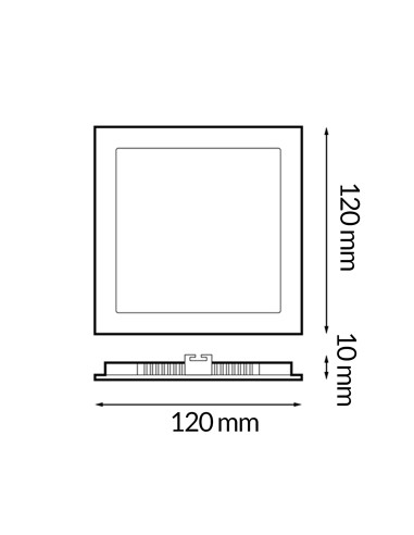 ISG Lighting Series Pro Square LED Panel 6W CCT Recessed