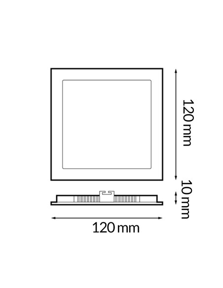 ISG Lighting Series Pro Square LED Panel 6W CCT Recessed
