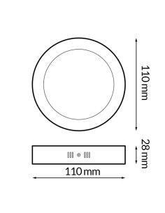 ISG Lighting 6W CCT Aufputz-Panel rund 2