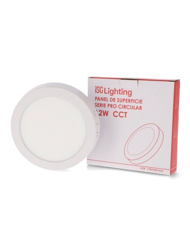 Circular Surface Panel Pro Series 12W CCT iSG Lighting