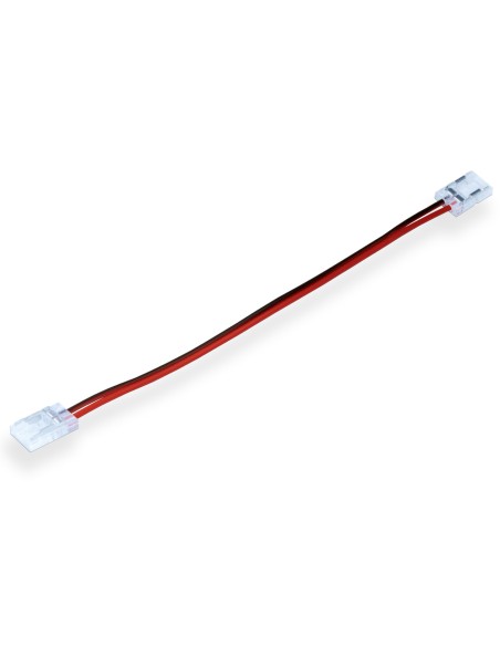 Conector Duplo com Cabo para Faixa LED 8mm 12V/24V 2 Pin - Pack 20