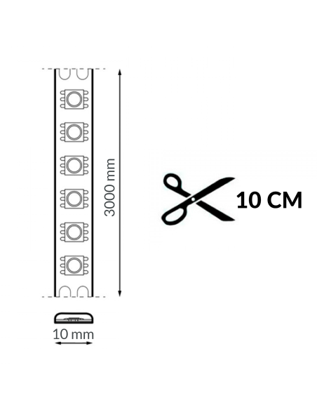 RGB LED Strip Light Pack 12V 3m SMD 5050 Dimmable with Remote Control