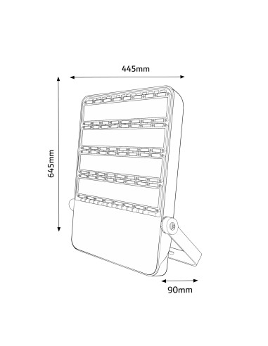 Projecteur Modulaire LED Pronext 400W Antisalin 5000K iSG Lighting