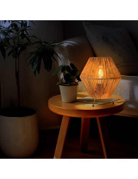 Lampe de table Formentera rotin E27 40W