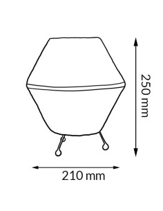 Lampe de table Formentera rotin E27 40W 2