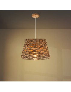 Cíes Wicker Ceiling Pendant Lamp M LEDME