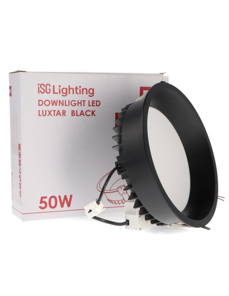 LED-Deckenleuchte Black Luxtar 50W CCT, Einbau Aluminium