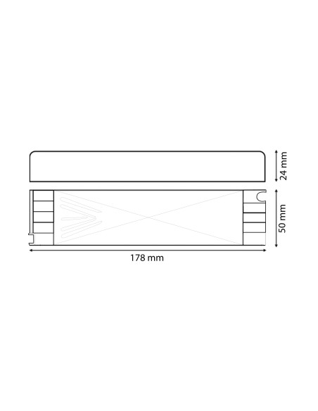 Alimentatore Protech M LEDME 200W 24V DC per strisce LED