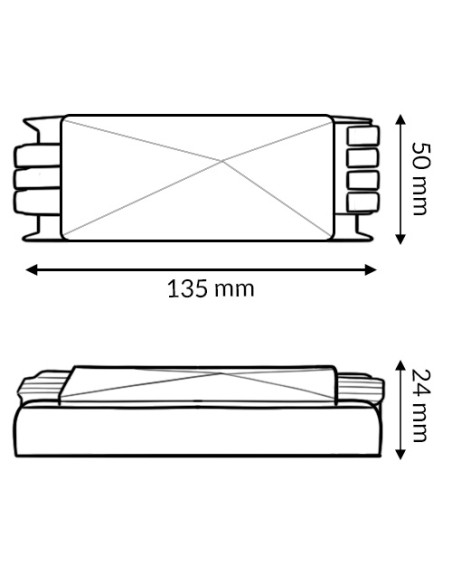 Alimentatore Protech M LEDME 100W 12V DC per strisce LED