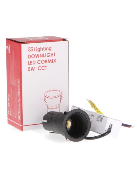 Downlight LED orientabile Black Cobmix 5W CCT