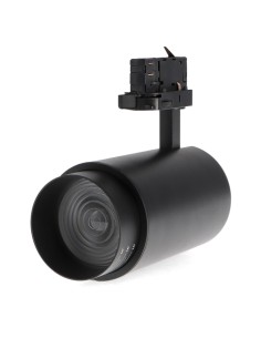 Black Bari LED Track Light 30W Adjustable Optics CCT Flicker-Free