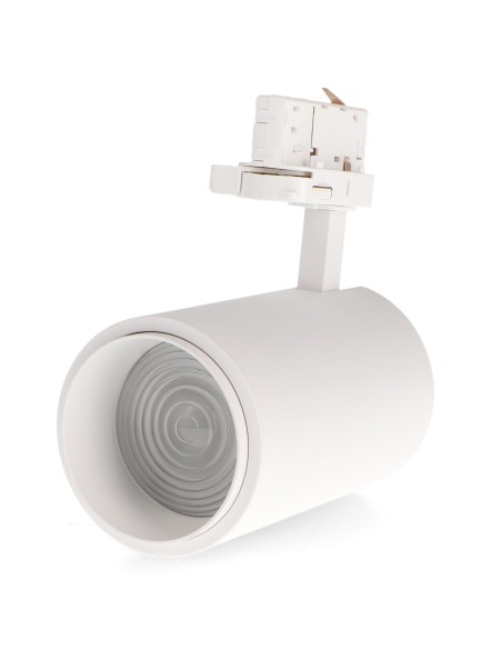 White Bari 30W LED Track Light Adjustable Optics Triac CCT