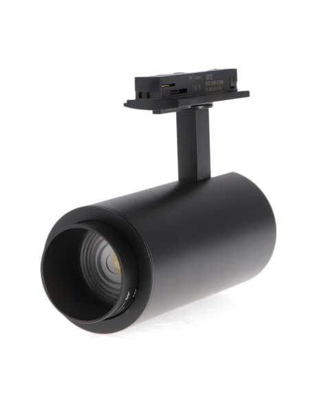 White Bari 30W LED Track Light Adjustable Optics CCT No Flicker