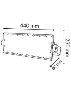 Spot modulable LED Nova 200W iSG Lighting IP65 Réglable 2