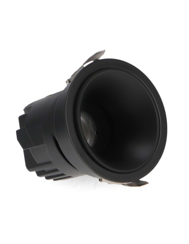 Adjustable LED Downlight Black Cobve 5-9W Aluminium