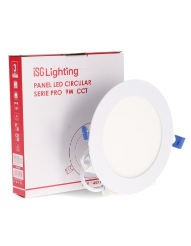Runde LED-Panel-Serie Pro 9W CCT Einbauleuchte iSG Lighting