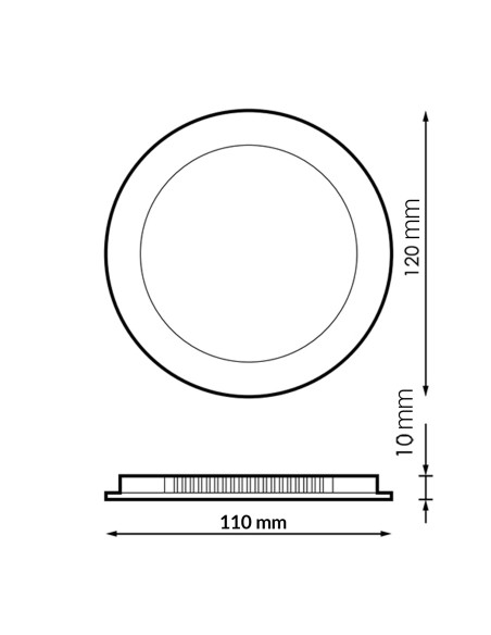 Circular LED Panel Pro Series 6W CCT iSG Lighting