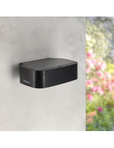 Solar LED Wall Light Black Plit 700lm 4000K IP65