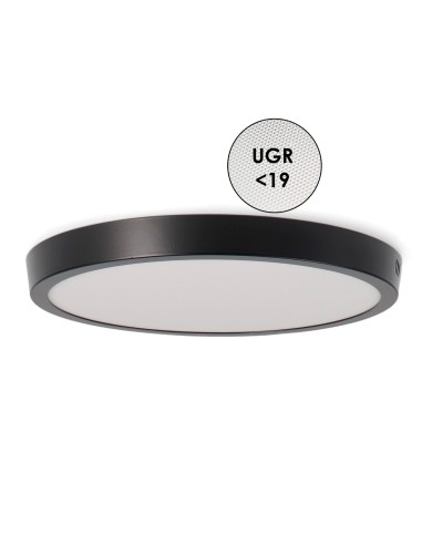 Black Surface Circular Panel 12W CCT SMD 2835