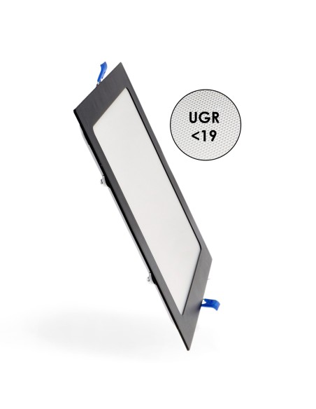 Square Black LED Panel 25W CCT with SMD 2835 Chip