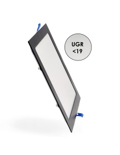 Panel LED cuadrado negro 20W M LEDME SMD 2835 2000 lm CCT