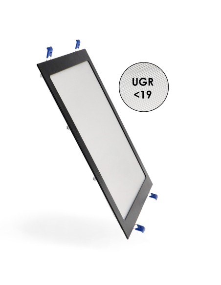 Square Black LED Panel 6W CCT SMD 2835