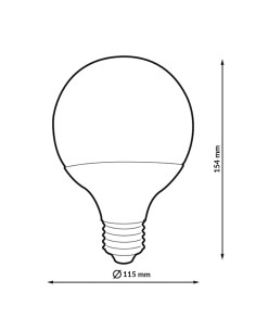 LED Bulb E27 G120 24W 6000K iSG Lighting 2