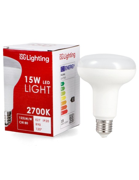 Lâmpada LED E27 R90 15W 6000K iSG Lighting