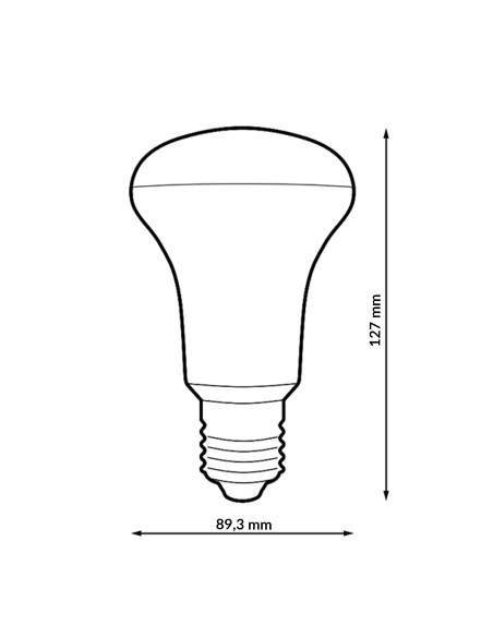 Lâmpada LED E27 R90 15W 6000K iSG Lighting