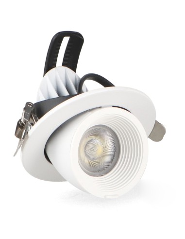 Adjustable LED Downlight Track Black 35W CCT