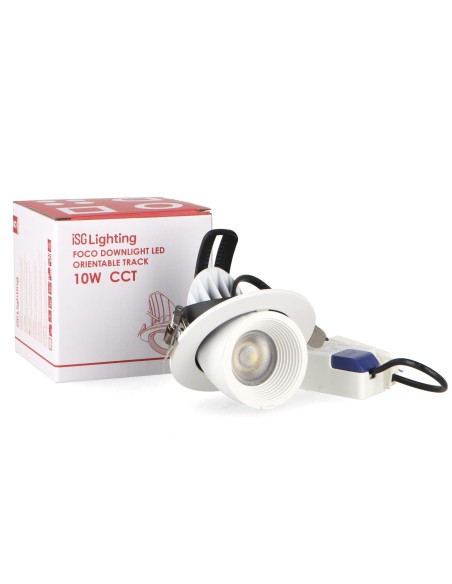 Adjustable LED Downlight Track Spot 10W CCT White