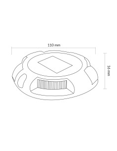 Baliza LED Solar Joaq de Solo com Pico 2W 6000K 2