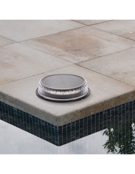 Solar-LED-Warnleuchte Joaq mit Stab, 2W 6000K