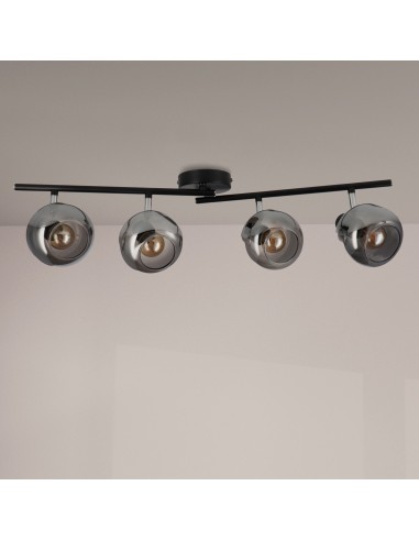 LEDME Glass Series Ceiling Lamp 4 E14 Bulbs M