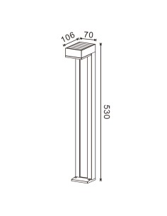 Baliza LED Solar Cubar Pack 2 3000K iSG Lighting 2