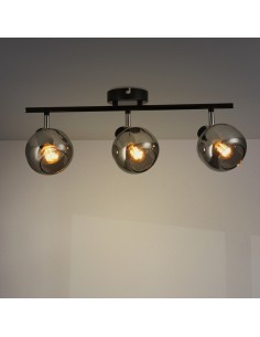 LEDME Glass Series Ceiling Lamp 3 E14 Bulbs M
