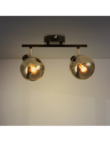LEDME Glass Series Ceiling Lamp 2 E14 Bulbs M