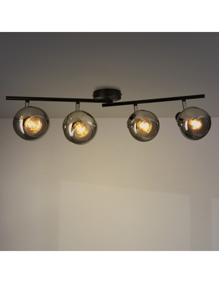 LEDME Glass Series Ceiling Lamp 2 E14 Bulbs M