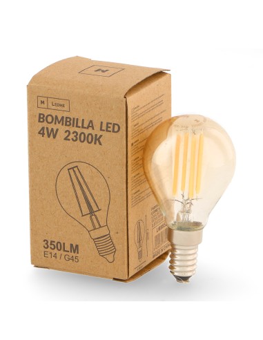 LEDME Glass Series Ceiling Lamp 2 E14 Bulbs M
