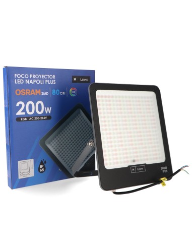 Projecteur LED Napoli Plus 200W RGB avec source Osram et télécommande