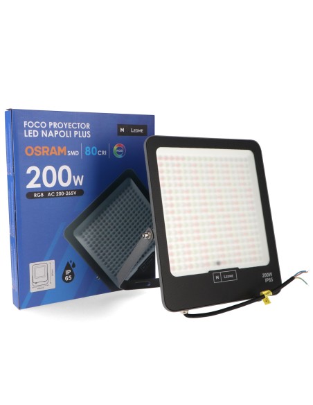 Projecteur LED Napoli Plus 200W RGB avec source Osram et télécommande