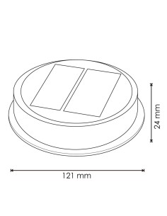 Baliza LED solar RGB de suelo M LEDME 3W sensor crepuscular IP54 2