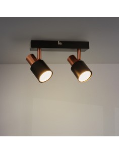 Surface-mounted ceiling lamp M LEDME Series Gold 2xGU10 40W