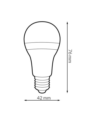 Lâmpada LED E27 G45 5W 6000K iSG Lighting