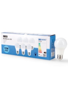 Lâmpada LED E27 A60 10W Pack 6 6000K