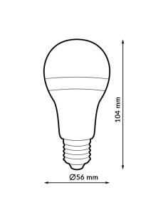 Lâmpada LED E27 A60 10W Pack 6 6000K 2